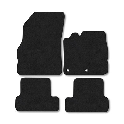 Car Mat Co Renault Megane (2008-2016) Premium Car Mats Tufted-Pile Carpet Black Trim Tailored Fit Car Accessories Durable Set from B&Q