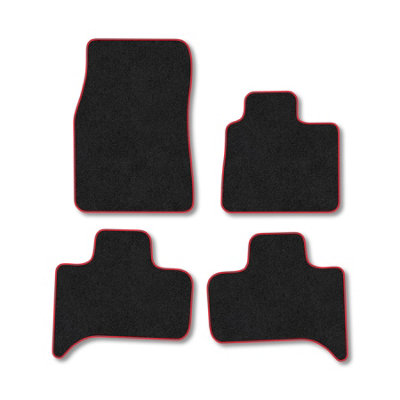 Car Mat Co Bmw X5 (1999-2006) (E53) Premium Car Mats Tufted-Pile Carpet Red Trim Tailored Fit Car Accessories Durable Set from B&Q
