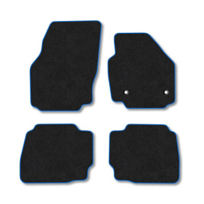 Car Mat Co Ford Mondeo (2011-2014) Premium Car Mats Tufted-Pile Carpet Blue Trim Tailored Fit Car Accessories Durable Set from B&Q
