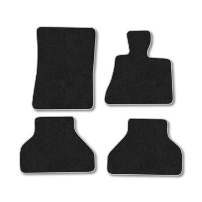 Car Mat Co Bmw X5 (2007-2013) (E70) Premium Car Mats Tufted-Pile Carpet Grey Trim Tailored Fit Car Accessories Durable Set from B&Q