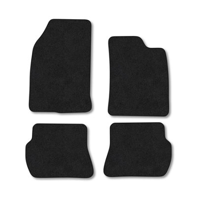 Car Mat Co Ford Fiesta (2002-2008) (Mk5) Premium Car Mats Tufted-Pile Carpet Black Trim Tailored Fit Car Accessories Durable Set from B&Q
