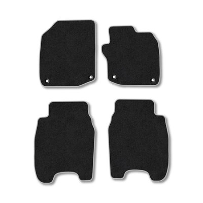 Car Mat Co Honda Civic (2013-2015) (1.6 Diesel) Premium Car Mats Tufted-Pile Carpet Grey Trim Tailored Fit Car Accessories Durable Set from B&Q