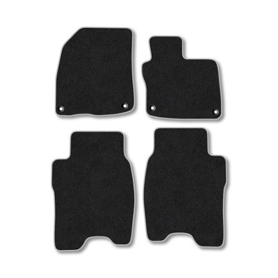 Car Mat Co Honda Civic (2008-2012) Premium Car Mats Tufted-Pile Carpet Grey Trim Tailored Fit Car Accessories Durable Set from B&Q