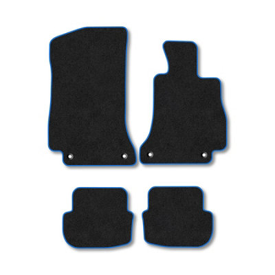 Car Mat Co Mercedes C-Class (2014-2021) (C205 A205) (Coupe  Cabriolet) Premium Tufted Carpet Car Mats Blue Trim(Carpet) from B&Q