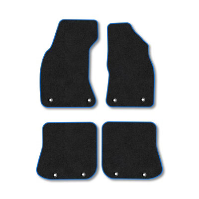 Car Mat Co Audi A4 Avant (1995-2002) Premium Car Mats Tufted-Pile Carpet Blue Trim Tailored Fit Car Accessories Durable Set from B&Q