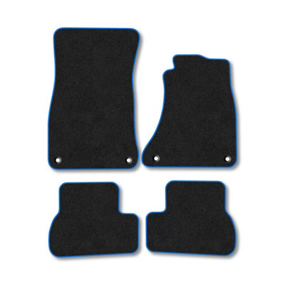 Car Mat Co Audi A5 (2009-2016) (Sportback) Premium Car Mats Tufted-Pile Carpet Blue Trim Tailored Fit Car Accessories Durable Set from B&Q