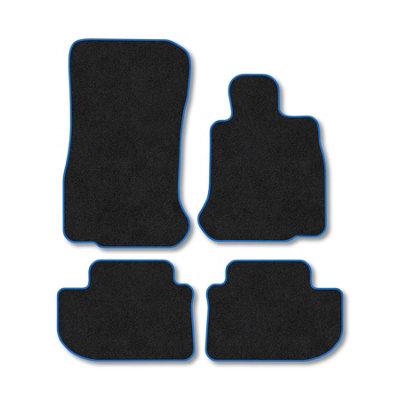 Car Mat Co Bmw 6 Series (2012-2018) (F06) (Saloon) Premium Car Mats Tufted-Pile Carpet Blue Trim Tailored Fit Car Accessories Durable Set from B&Q