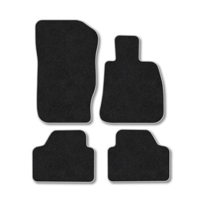 B&Q -  Chrysler 300C (2006-2011) Premium Car Mats Tufted-Pile Carpet Grey Trim Tailored Fit Car Accessories Durable Set