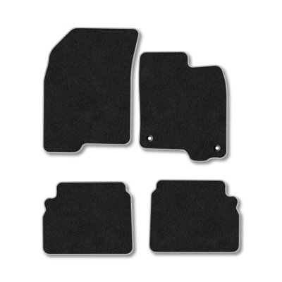 Car Mat Co Chevrolet Aveo (2008-2012) Premium Car Mats Tufted-Pile Carpet Grey Trim Tailored Fit Car Accessories Durable Set from B&Q