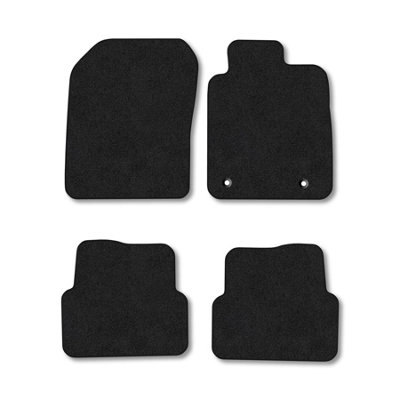 Car Mat Co Chevrolet Aveo (2012-2015) Premium Car Mats Tufted-Pile Carpet Black Trim Tailored Fit Car Accessories Durable Set from B&Q