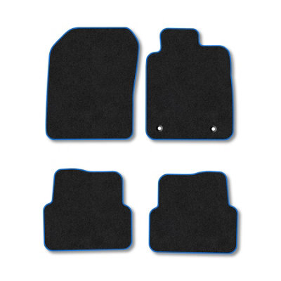 Car Mat Co Chevrolet Aveo (2012-2015) Premium Car Mats Tufted-Pile Carpet Blue Trim Tailored Fit Car Accessories Durable Set from B&Q