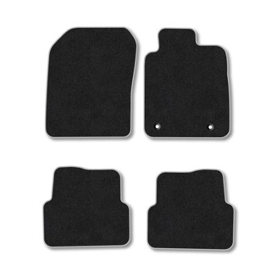 Car Mat Co Chevrolet Aveo (2012-2015) Premium Car Mats Tufted-Pile Carpet Grey Trim Tailored Fit Car Accessories Durable Set from B&Q