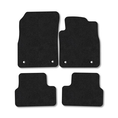 Car Mat Co Chevrolet Cruze (2009-2015) Premium Car Mats Tufted-Pile Carpet Black Trim Tailored Fit Car Accessories Durable Set from B&Q