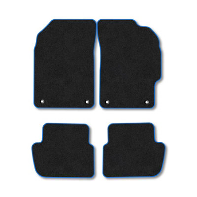 Car Mat Co Chevrolet Spark (2010-2013) Premium Car Mats Tufted-Pile Carpet Blue Trim Tailored Fit Car Accessories Durable Set from B&Q