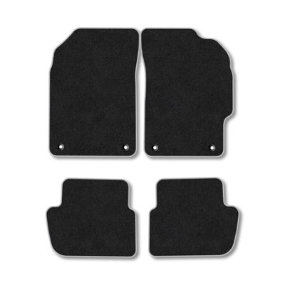 Car Mat Co Chevrolet Spark (2010-2013) Premium Car Mats Tufted-Pile Carpet Grey Trim Tailored Fit Car Accessories Durable Set from B&Q