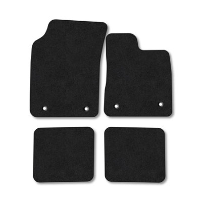 B&Q -  Chrysler Ypsilon (2011-2015) Premium Car Mats Tufted-Pile Carpet Black Trim Tailored Fit Car Accessories Durable Set
