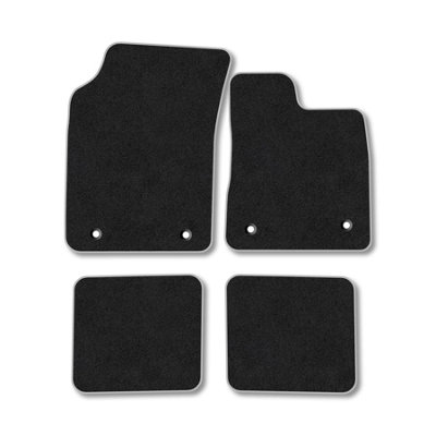 B&Q -  Chrysler Ypsilon (2011-2015) Premium Car Mats Tufted-Pile Carpet Grey Trim Tailored Fit Car Accessories Durable Set