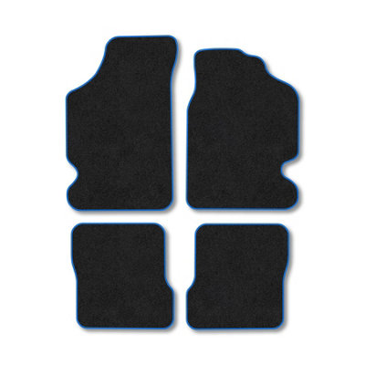 B&Q -  Citroen Saxo (1996-2003) Premium Car Mats Tufted-Pile Carpet Blue Trim Tailored Fit Car Accessories Durable Set