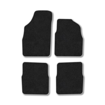 Car Mat Co Fiat Panda (2004-2012) Premium Car Mats Tufted-Pile Carpet Grey Trim Tailored Fit Car Accessories Durable Set from B&Q