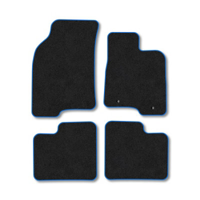 Car Mat Co Fiat Panda (2012-2015) Premium Car Mats Tufted-Pile Carpet Blue Trim Tailored Fit Car Accessories Durable Set from B&Q
