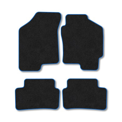 Car Mat Co Hyundai Coupe (2002-2009) Premium Car Mats Tufted-Pile Carpet Blue Trim Tailored Fit Car Accessories Durable Set from B&Q
