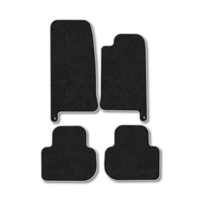 Car Mat Co Jaguar Xj (1994-2004) (Swb) Premium Car Mats Tufted-Pile Carpet Grey Trim Tailored Fit Car Accessories Durable Set from B&Q