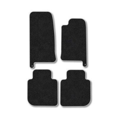 Car Mat Co Jaguar Xj (1994-2004) (Lwb) Premium Car Mats Tufted-Pile Carpet Grey Trim Tailored Fit Car Accessories Durable Set from B&Q