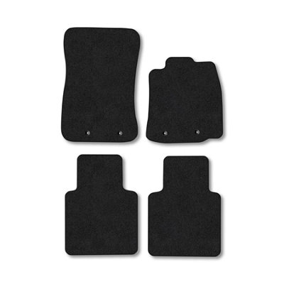 Car Mat Co Jaguar Xj (2010+) (Lwb) Premium Car Mats Tufted-Pile Carpet Black Trim Tailored Fit Car Accessories Durable Set from B&Q