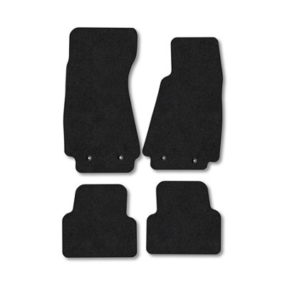 B&Q -  Jaguar Xj8 (2003-2009) (Lwb) Premium Car Mats Tufted-Pile Carpet Black Trim Tailored Fit Car Accessories Durable Set