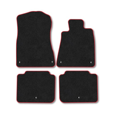 B&Q -  Lexus Gs (2005-2011) Premium Car Mats Tufted-Pile Carpet Red Trim Tailored Fit Car Accessories Durable Set