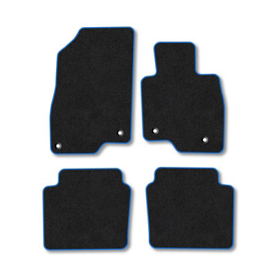 Car Mat Co Mazda 6 (2013+) (Saloon) Premium Car Mats Tufted-Pile Carpet Blue Trim Tailored Fit Car Accessories Durable Set from B&Q