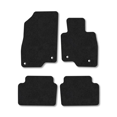Car Mat Co Mazda 6 (2013+) (Estate) Premium Car Mats Tufted-Pile Carpet Black Trim Tailored Fit Car Accessories Durable Set from B&Q