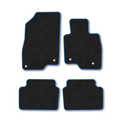 Car Mat Co Mazda 6 (2013+) (Estate) Premium Car Mats Tufted-Pile Carpet Blue Trim Tailored Fit Car Accessories Durable Set from B&Q