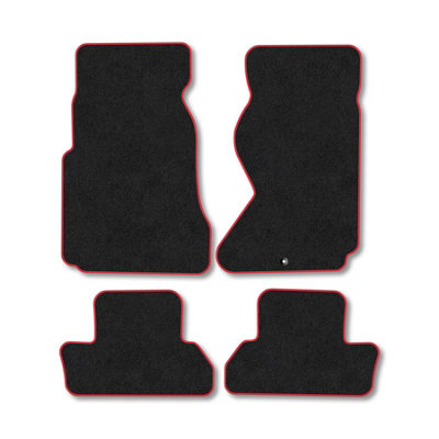 Car Mat Co Mazda Rx7 (1992-2002) Premium Car Mats Tufted-Pile Carpet Red Trim Tailored Fit Car Accessories Durable Set from B&Q