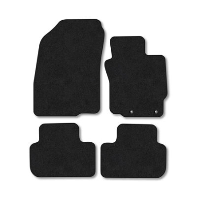 Car Mat Co Mitsubishi Asx (2010+) Premium Car Mats Tufted-Pile Carpet Black Trim Tailored Fit Car Accessories Durable Set from B&Q