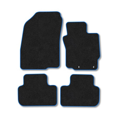 Car Mat Co Mitsubishi Asx (2010+) Premium Car Mats Tufted-Pile Carpet Blue Trim Tailored Fit Car Accessories Durable Set from B&Q