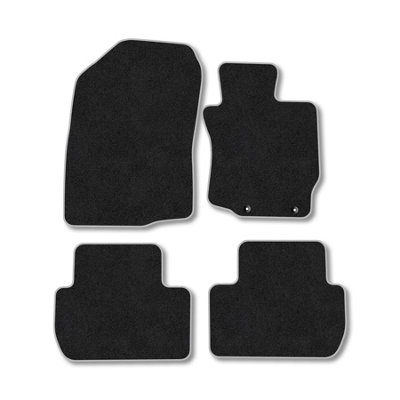 Car Mat Co Mitsubishi Outlander (2013-2021) (Not Suitable For Phev Models) Premium Car Mats Tufted-Pile Carpet Grey Trim Tailored Fit from B&Q