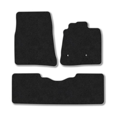 Car Mat Co Mitsubishi Shogun (2007+) (Swb) Premium Car Mats Tufted-Pile Carpet Grey Trim Tailored Fit Car Accessories Durable Set from B&Q