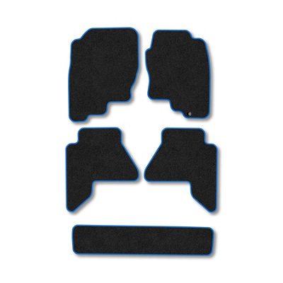 Car Mat Co Nissan Pathfinder (2005-2010) Premium Car Mats Tufted-Pile Carpet Blue Trim Tailored Fit Car Accessories Durable Set from B&Q