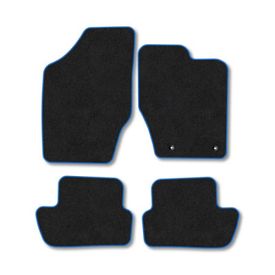 Car Mat Co Peugeot 307 (2001-2008) Premium Car Mats Tufted-Pile Carpet Blue Trim Tailored Fit Car Accessories Durable Set from B&Q