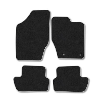 Car Mat Co Peugeot 307 (2001-2008) Premium Car Mats Tufted-Pile Carpet Grey Trim Tailored Fit Car Accessories Durable Set from B&Q