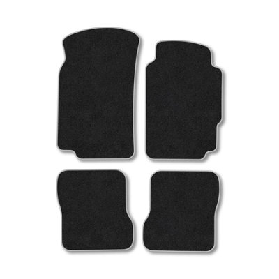 Car Mat Co Peugeot 406 (1996-2004) (Saloon) Premium Car Mats Tufted-Pile Carpet Grey Trim Tailored Fit Car Accessories Durable Set from B&Q