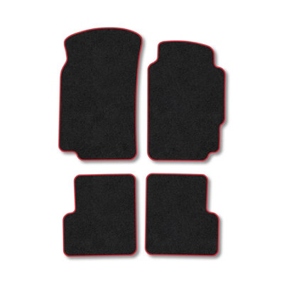 Car Mat Co Peugeot 406 (1996-2004) (Estate) Premium Car Mats Tufted-Pile Carpet Red Trim Tailored Fit Car Accessories Durable Set from B&Q