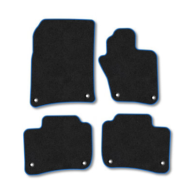 Car Mat Co Vw Touareg (2010-2018) Premium Car Mats Tufted-Pile Carpet Blue Trim Tailored Fit Car Accessories Durable Set from B&Q