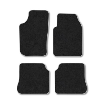 Car Mat Co Renault Megane (1995-2002) Premium Car Mats Tufted-Pile Carpet Grey Trim Tailored Fit Car Accessories Durable Set from B&Q