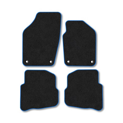Car Mat Co Seat Ibiza (2006-2008) Premium Car Mats Tufted-Pile Carpet Blue Trim Tailored Fit Car Accessories Durable Set from B&Q