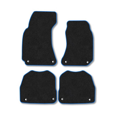 Car Mat Co Skoda Superb (2002-2008) Premium Car Mats Tufted-Pile Carpet Blue Trim Tailored Fit Car Accessories Durable Set from B&Q