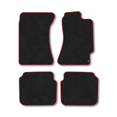 Car Mat Co Subaru Legacy (2003-2009) Premium Car Mats Tufted-Pile Carpet Red Trim Tailored Fit Car Accessories Durable Set from B&Q