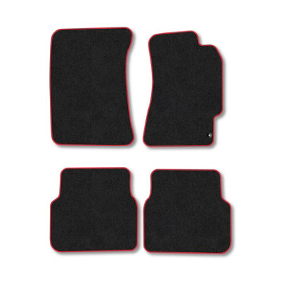 Car Mat Co Subaru Impreza (2001-2007) Premium Car Mats Tufted-Pile Carpet Red Trim Tailored Fit Car Accessories Durable Set from B&Q