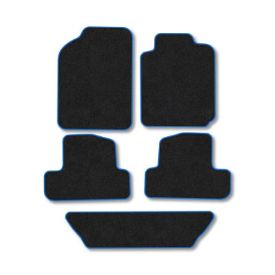 Car Mat Co Toyota Corolla Verso (2001-2004) Premium Car Mats Tufted-Pile Carpet Blue Trim Tailored Fit Car Accessories Durable Set from B&Q